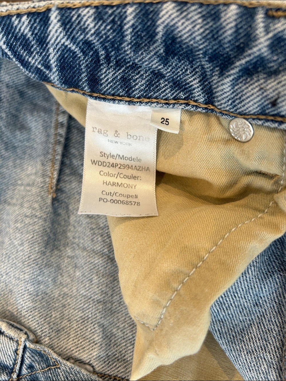 rag & bone Light Blue Barrel Jeans - Picture 6 of 11